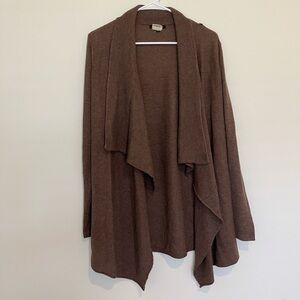 Staccato Brown Open Front Cardigan Sweater Medium